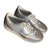 Louis Vuitton zapatillas Plata Cuero  ref.73363