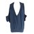 Junya Watanabe Blusa de túnica torcida espalda recogida Azul marino Algodón  ref.73400