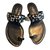 Louis Vuitton sandals Black Leather  ref.73459