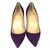Christian Louboutin Apostrophy 85 Purple Suede Shoes  ref.73469