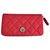 Chanel portafogli Rosso Pelle  ref.73471