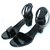 Kelly Hermès sandals Black Patent leather  ref.73577
