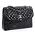 Chanel Business flap maxi bag Black Patent leather  ref.73652