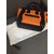 Céline Micro Luggage Handtasche Orange Python Leder  - vista 6