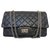 L'iconique Chanel 2.55 Reissue en cuir vieilli matelassé noir en très bon état !  ref.73728