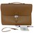 Hermès Bolsa / maleta Dourado Couro  ref.73940