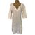 Etro Dress Silvery White Silk  ref.73947