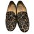 Christian Louboutin Loafers Leopard print Cloth  ref.74002