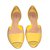 Chloé Ballet flats Beige Yellow Leather Patent leather  ref.74134