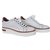 Hermès Zapatillas de polo Blanco Cuero Charol Metal  ref.74248