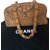 Chanel Handbag Beige Suede  ref.74258