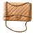 Chanel Maxi Jumbo Beige Leather  ref.74259