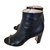 Chanel Low-boot Black Leather  ref.74359