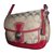 Coach Handbag Red Beige Cloth  ref.74392