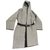 Hermès Coat Grey Dark brown Cashmere  ref.74542