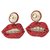 Gucci Lippen Clip auf Ohrringe Rot  ref.74681