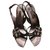 Louis Vuitton sandals Black Satin  ref.74965