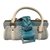 Givenchy Sacs à main Python Blanc Bleu  ref.75049