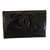 Chanel Brieftasche Schwarz Leder  ref.75061