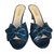 Prada sandals Blue Leather  ref.75127