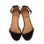 Mellow Yellow sandals Black Silvery Leather  ref.75213