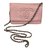 Wallet On Chain Chanel WOC Rosa Couro  ref.75418