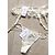 Autre Marque Lejaby Strumpfband und String Elfenbein Spitze Größe 38 Beige - Ansicht 2