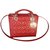 Christian Dior LADY DIOR Red Leather  ref.75677