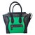 Céline Luggage Tote bicolor Black Green Leather  ref.75693