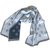 Chanel sciarpe Beige Blu navy Cachemire  ref.75750