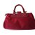 Borsa Lancel rossa in pelle e nylon Rosso - vista 2