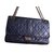 Chanel 2.55 Navy blue Leather  ref.75794
