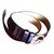 Cinturón de Louis Vuitton Púrpura Cuero  ref.75907