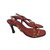 Kenzo sandals Red Leather Cloth  ref.76445