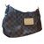 Louis Vuitton Handbags Dark brown Leather Cloth  ref.76497