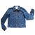 Chanel Jackets Silvery Blue Denim  ref.76606