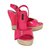 Louis Vuitton Sandalen Pink Lackleder  ref.76998