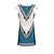Versace Kleid Blau Polyester  ref.77004