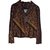 Prada jaqueta de seda jacquard Preto Bronze Algodão  ref.77022