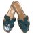 Hermès Oran sandals Patent leather  ref.77026