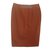 Acne Brown pencilskirt Cotton Linen  ref.77076