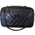 Chanel Handbags Blue Leather  ref.77178