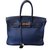 Hermès Birkin 35 Blau Leder  ref.77180