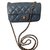 Timeless Chanel Mini intemporal Azul Couro  ref.77294