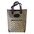 Gucci Totes Blue Leather Cloth  ref.77298