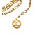 Chanel Cintos Dourado Metal  ref.77383