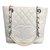Chanel PETITE SHOPPING TOTE White Leather  ref.77420