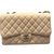 Classique Chanel Timeless Cuir Beige  ref.77484