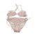 Christian Dior Maillot de bain Elasthane Polyamide Rose Blanc  ref.77563
