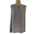 Brunello Cucinelli Tops Grey Silk  ref.77617